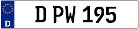 Trailer License Plate